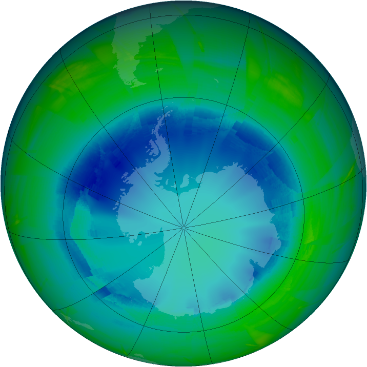 Ozone Map 2009-08-13